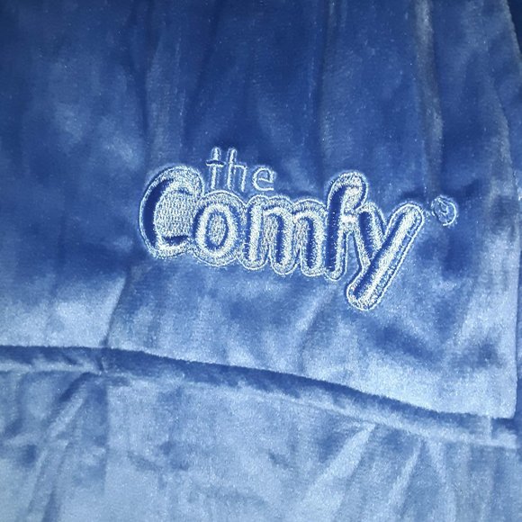 The Comfy Unisex One Size Fits All Blue Sherpa Lined - Picture 2 of 3